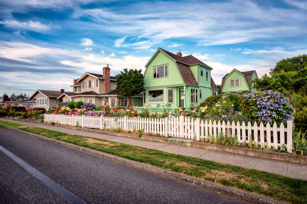 Beach homes, Edmonds,WA